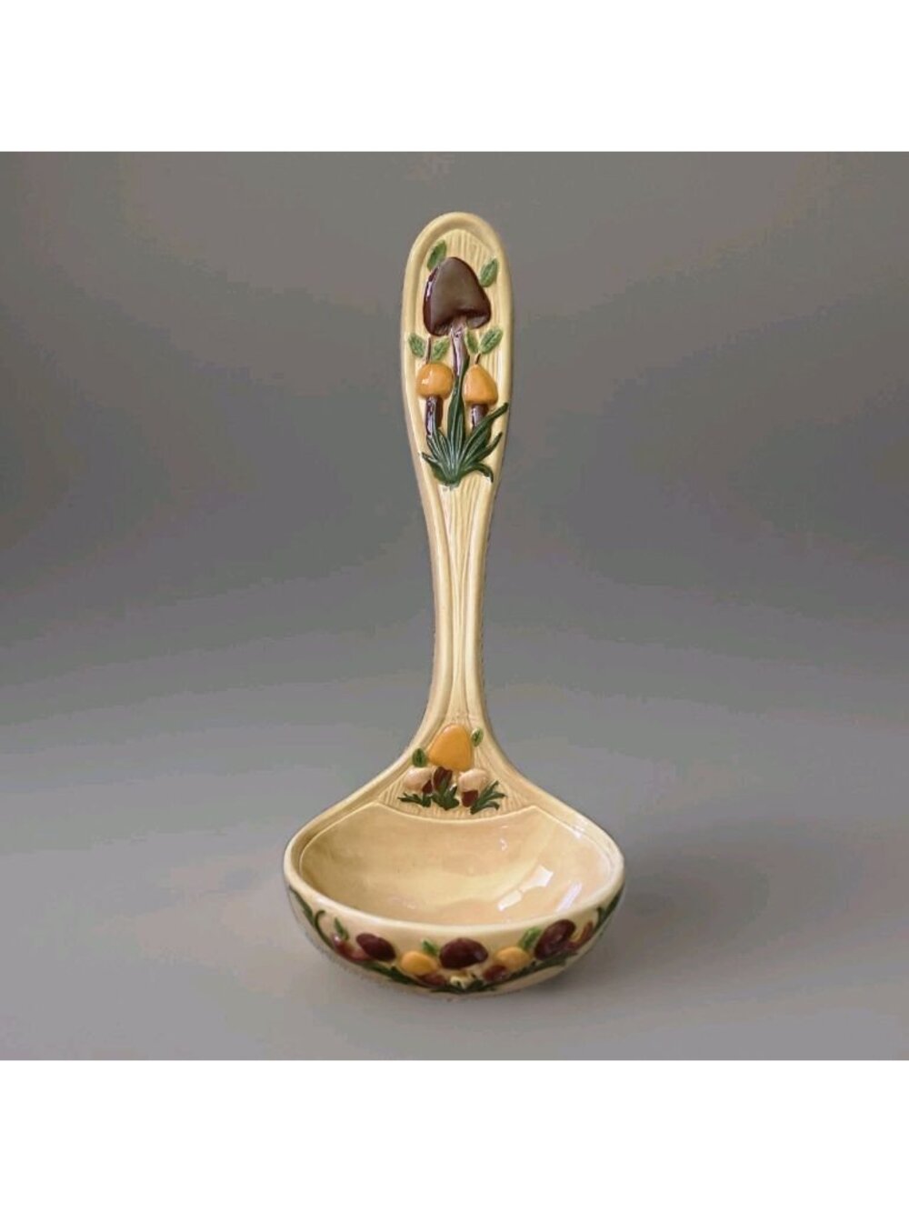 Arnel's 1970s Mushroom Ceramic Wall Ladle Cottagecore‎ Kitchen Decor Boho